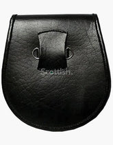 3 TASSEL LEATHER KILT SPORRAN IN BLACK - Scottish Kilt Jacket™ USA-UK